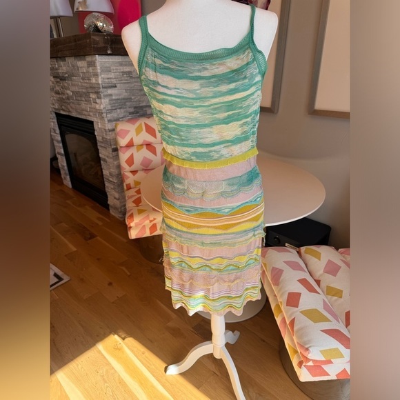 Missoni Dresses & Skirts - Mission knit stress blues greens and beige size 42